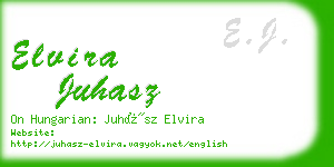 elvira juhasz business card